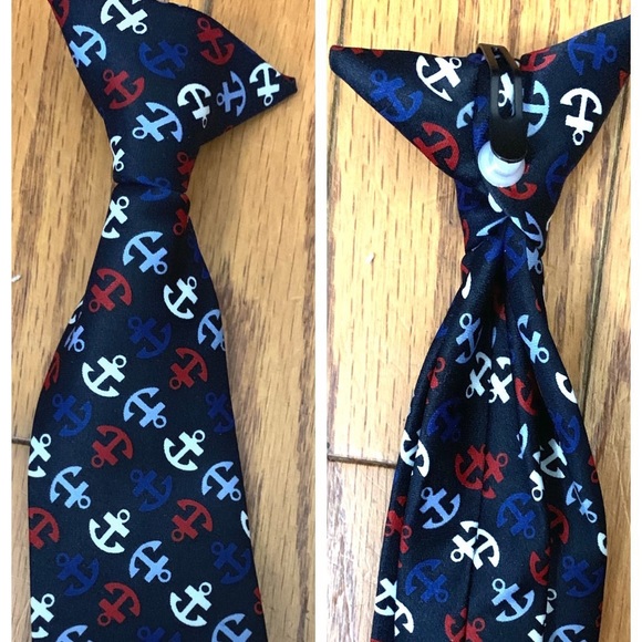 Anchor Nautical Baby Tie - Picture 1 of 6